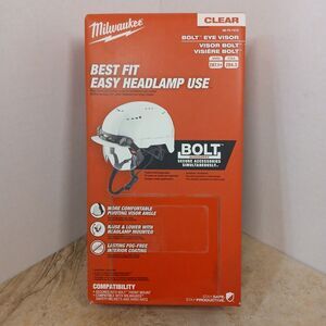 Milwaukee BOLT Eye Visor Clear Adjustable Fog-Free Pivoting Angle -  New in Box